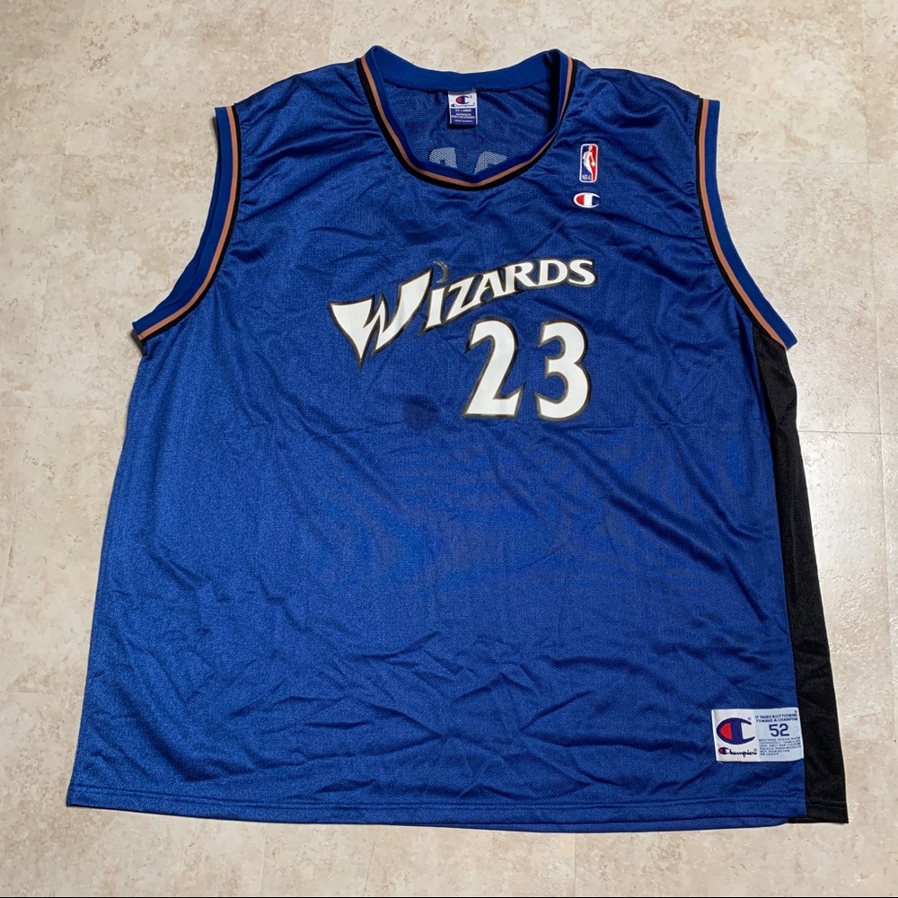 Vtg Michael Jordan Wizards Jersey Champion XXL 52